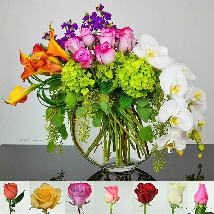 contemporary floral arrangement - Best Florist in Marin County