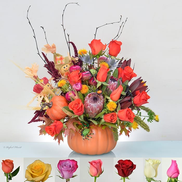 Dollar Tree Pumpkin Floral Arrangements – Less Than Perfect Life of Bliss